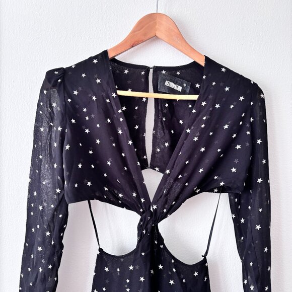 Reformation Scotch Dress in Stargazer - Picture 6 of 12